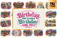 Birthday Queen &amp; Girl PNG Bundle Product Image 1