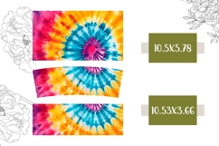 Tie Dye Tumbler Sublimation, Swirl 40 Oz Tumbler Wrap Product Image 2