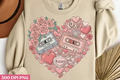 Xoxo love ,Valentines Day Sublimation PNG Product Image 1