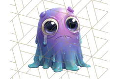 Slime Monster Clipart, Colorful Goo Graphics Png Product Image 2