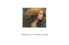 Magic fantasy sublimation for mouse pad, Klimt style Product Image 2