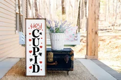 Hey cupid SVG, Valentine's Day Porch Sign Svg Product Image 2