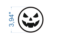 Halloween Coaster SVG laser cut file for Glowforge Product Image 2