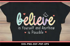Believe in yourself SVG, Motivational quote SVG Product Image 2