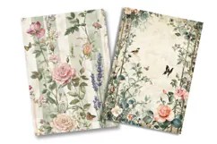 Floral Vintage Junk Journal Pages Product Image 2