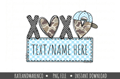 Boy Valentine Name Tag PNG | Customizable Valentine PNG Product Image 1