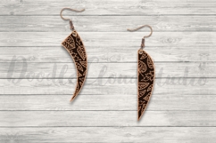 4 Cute Leaves Earrings SVG File for Laser Cut, Leave Jewelry Product Image 2