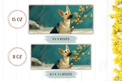 German Shepherd Mug Design, Cartoon Dog Mug Template Product Image 2