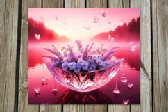 Fantasy sunset | Skinny tumbler Sublimation design PL Product Image 2