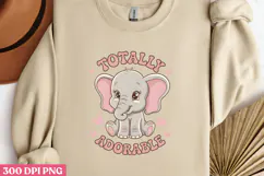 Totally Adorable PNG, Baby Animal Nursery Sublimation PNG Product Image 1