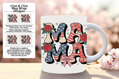 Whimsical 15oz Mug Wrap Png Artwork , Mama Product Image 1