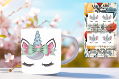 Flawless 11oz Mug Wrap Png Artwork , Unicorn Product Image 1