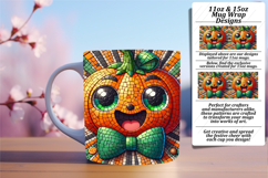 ELEGANT PNG for 15oz Mug Wrap , Cute Pumpkin Product Image 1