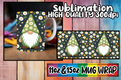 Tranquil vibes 11oz 15oz mug wrap, Gnomes Product Image 1