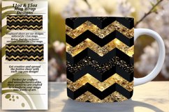 Colorful Glitter Stripes Mug 11oz/15oz Wrap for Sublimation Product Image 1