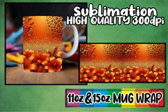 Dreamy vibes 11oz 15oz sublimation wrap, Leopard Prints Product Image 1