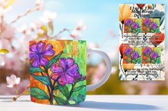 Vibrant Floral Mug 11oz/15oz Wrap Sublimation Design Product Image 1