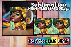 Enchanted evenings 11oz 15oz sublimation wrap, Afro Girl Product Image 1
