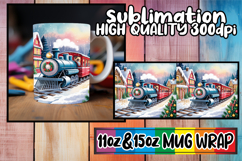 Lovely escapes 11oz 15oz mug wrap, Christmas Product Image 1