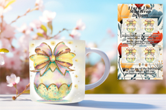 Stylish 15oz Mug Wrap Png Design , Easter Egg Product Image 1