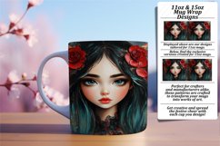Joyful 15oz Mug Wrap Png Template , Fairy Product Image 1