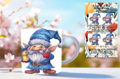 Winter Gnome Watercolor Mug Design 11oz/15oz Sublimation Product Image 1