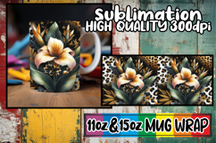 Refreshing moments sublimation mug wrap, Leopard Prints Product Image 1