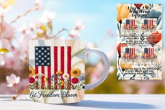 Dynamic 11oz Mug Wrap Png Template , Patriotic Product Image 1