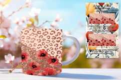 Glamorous 15oz Mug Wrap Png Design , Leopard Print Product Image 1