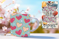 Quirky 11oz Mug Wrap Png Artwork , Heart Product Image 1