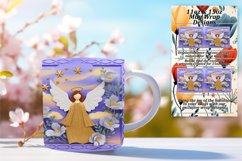 Bright 11oz Mug Wrap Png Design , 3D Xmas Product Image 1