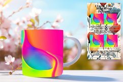 Colorful Gradient Design Sublimation Mug Wrap 11oz/15oz Product Image 1
