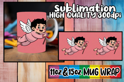 Gentle breezes 11oz 15oz mug wrap, Cupid Product Image 1