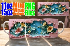 Spring 3D Animal Mug Wrap - Sublimation Design Product Image 1