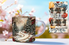 Luxurious 11oz Mug Wrap Png Design , Christmas Product Image 1