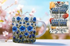 Spring Flower Mug Wrap - Embroidered Pattern Product Image 1