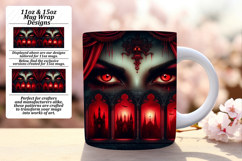 Gift 15oz Mug Wrap Png Design , Horror Halloween Product Image 1