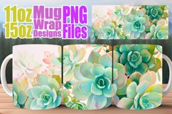 Vibrant Blossom Cup: Sublimation Wrap 15oz Product Image 1