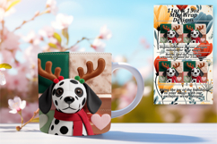 Charming 15oz Mug Wrap Png Template , Holiday Pets Product Image 1