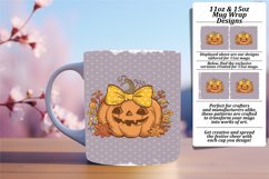 Autumn Pumpkin 11oz 15oz Mug Wrap for Sublimation Product Image 1