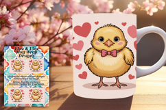 Magical 15oz Mug Wrap Png Design , Valenines Animals Product Image 1