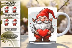 Love-themed Gnome Sublimation Design Product Image 1