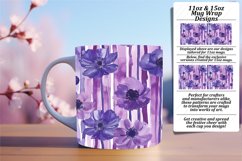Colorful Floral Stripe Mug Wrap - Spring Bliss Product Image 1