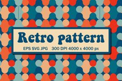 pattern with circles in 70s style Product Image 1