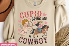 Cupid bring me PNG, Western Valentine Sublimation PNG Product Image 3