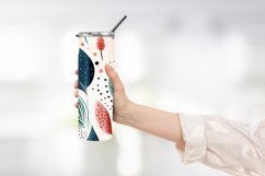 Abstract Shapes And Leaves Tumbler Wrap Sublimation Product Image 2
