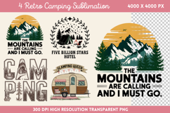 Retro Camping Sublimation PNG Product Image 1