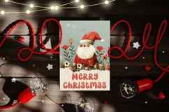 Christmas Greeting Cards, Santa Claus Christmas Card Print Product Image 2