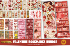 Valentine Bookmarks Png Bundle Product Image 1