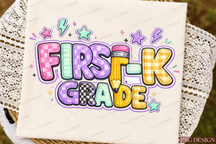 Retro Back to School Girls PNG Bundle Product Image 2
